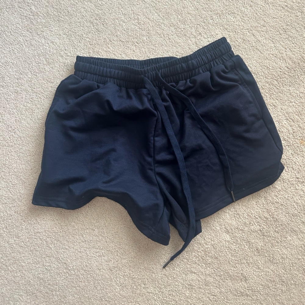 Navy Blue, Black, and Grey casual shorts pack of 3